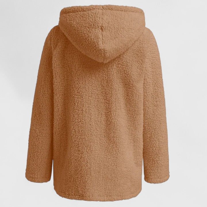 Oversized teddyfleece jack voor dames