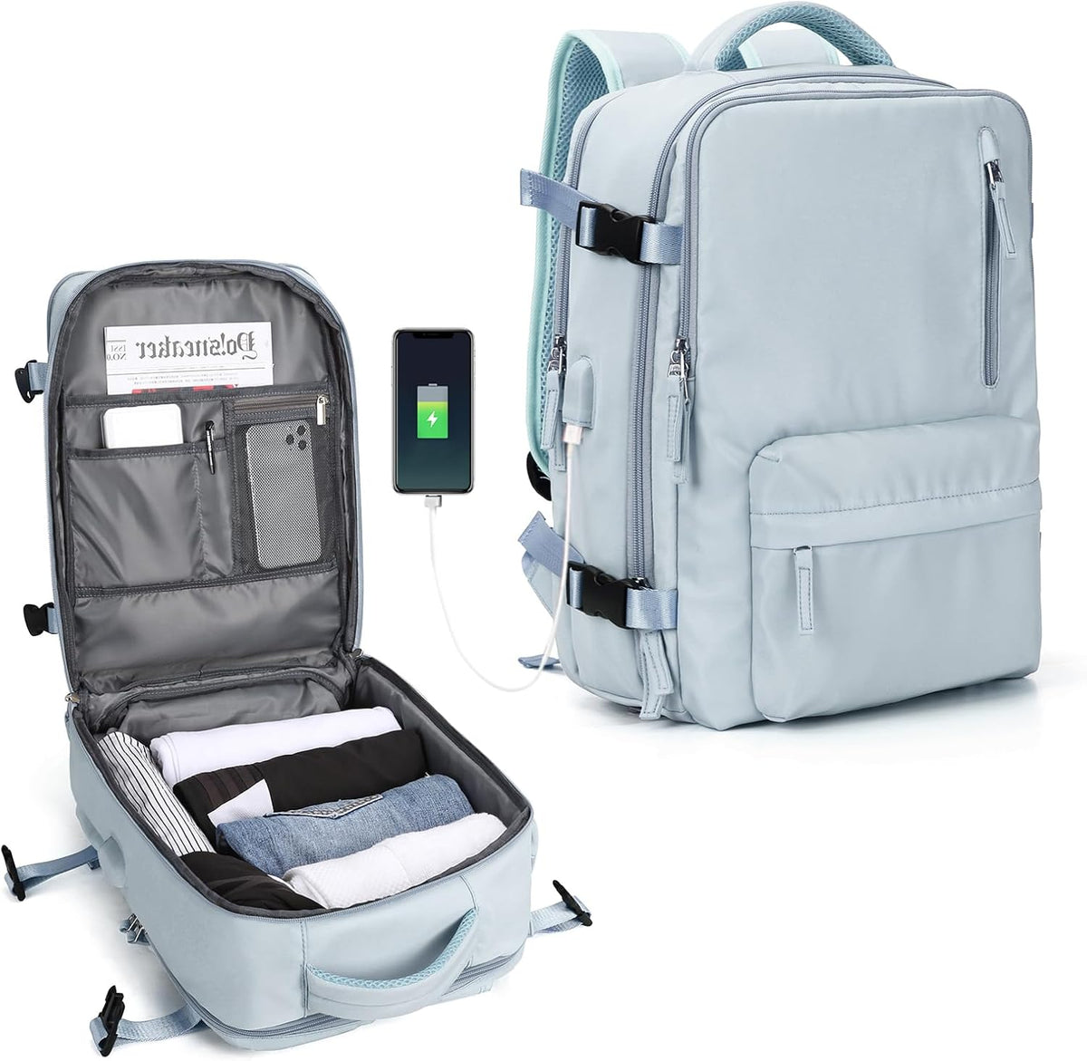 Laptoptas met Meerdere Vakken en Verstelbare Riem