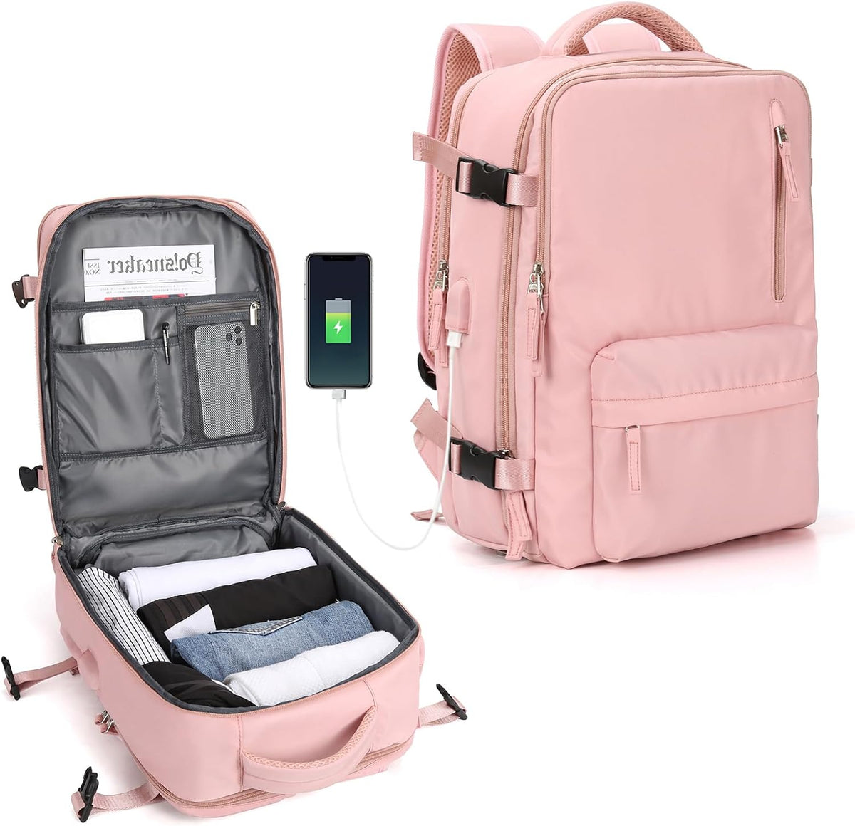 Laptoptas met Meerdere Vakken en Verstelbare Riem
