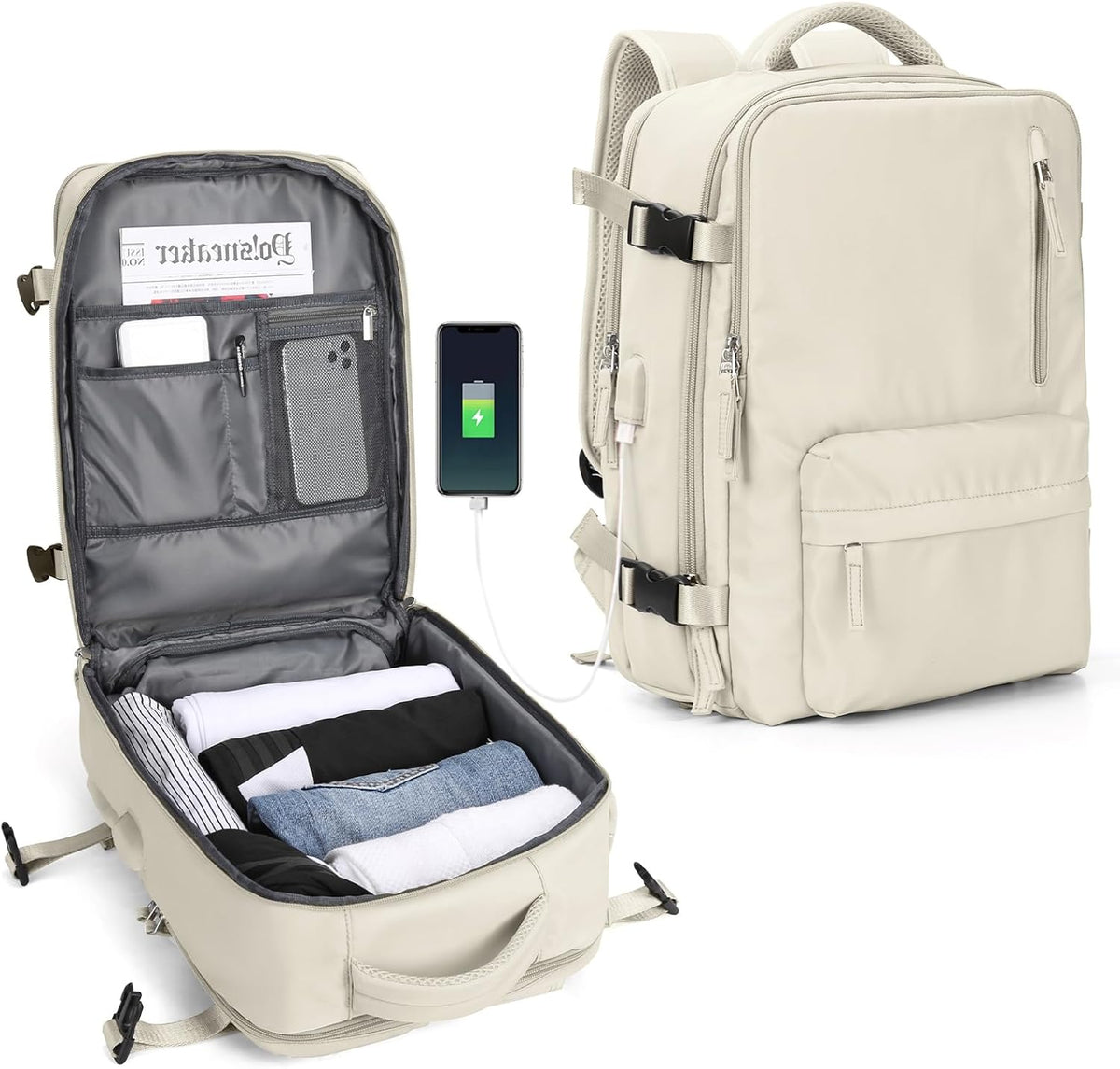 Laptoptas met Meerdere Vakken en Verstelbare Riem