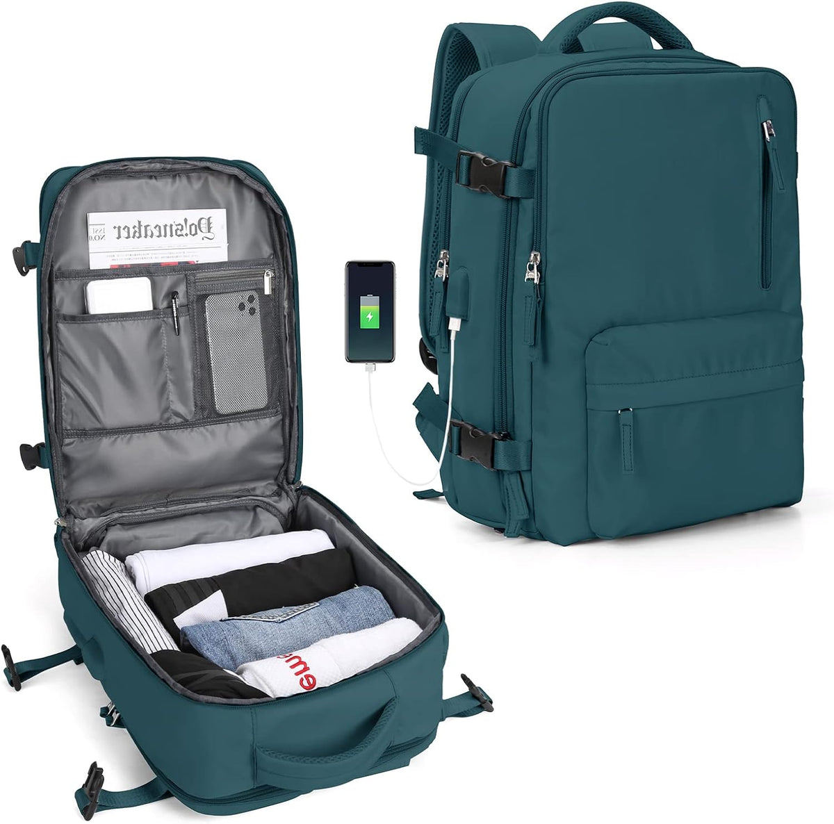Laptoptas met Meerdere Vakken en Verstelbare Riem