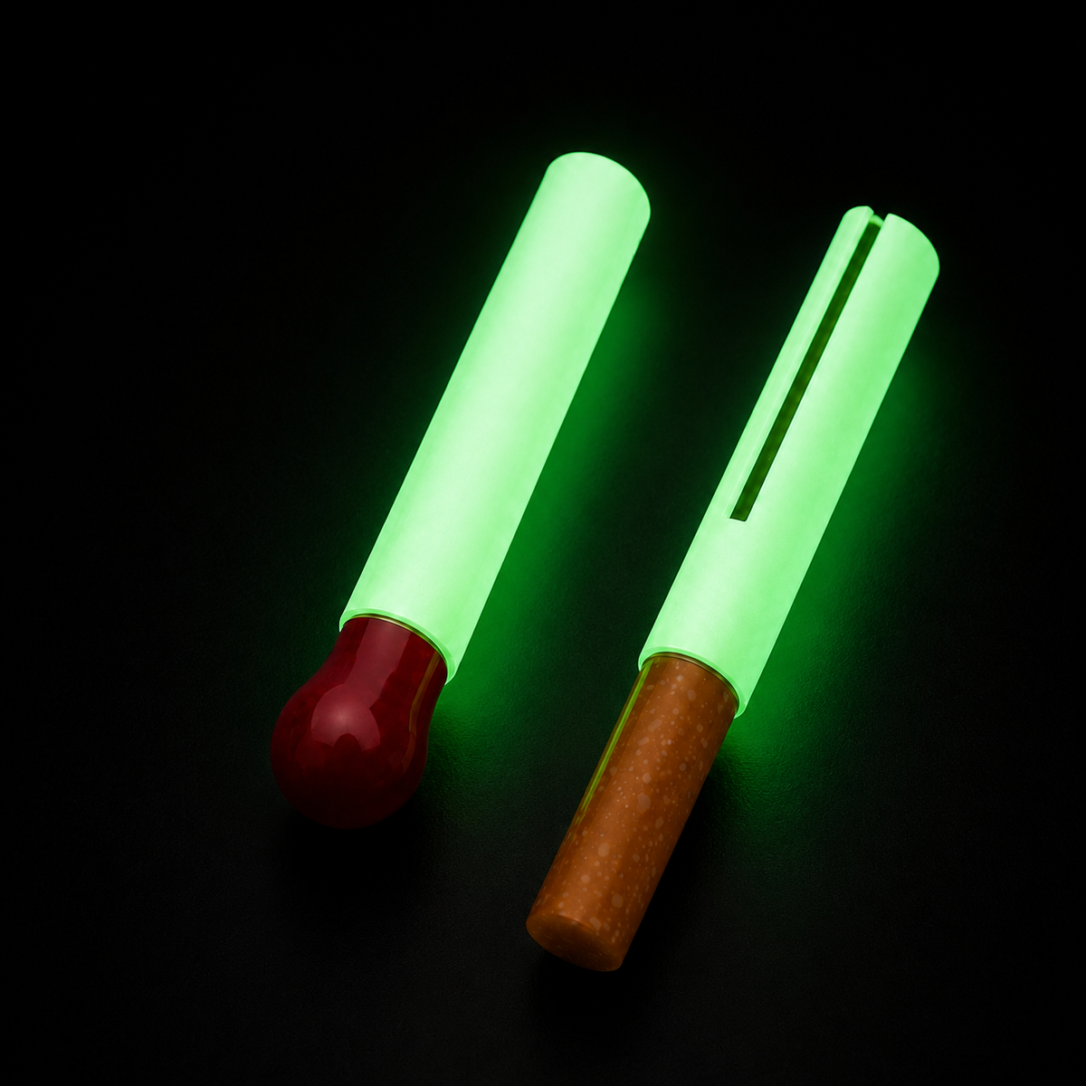 Permanente lucifer-aansteker vuurstarter van waterdicht metaal met sleutelhangerclip