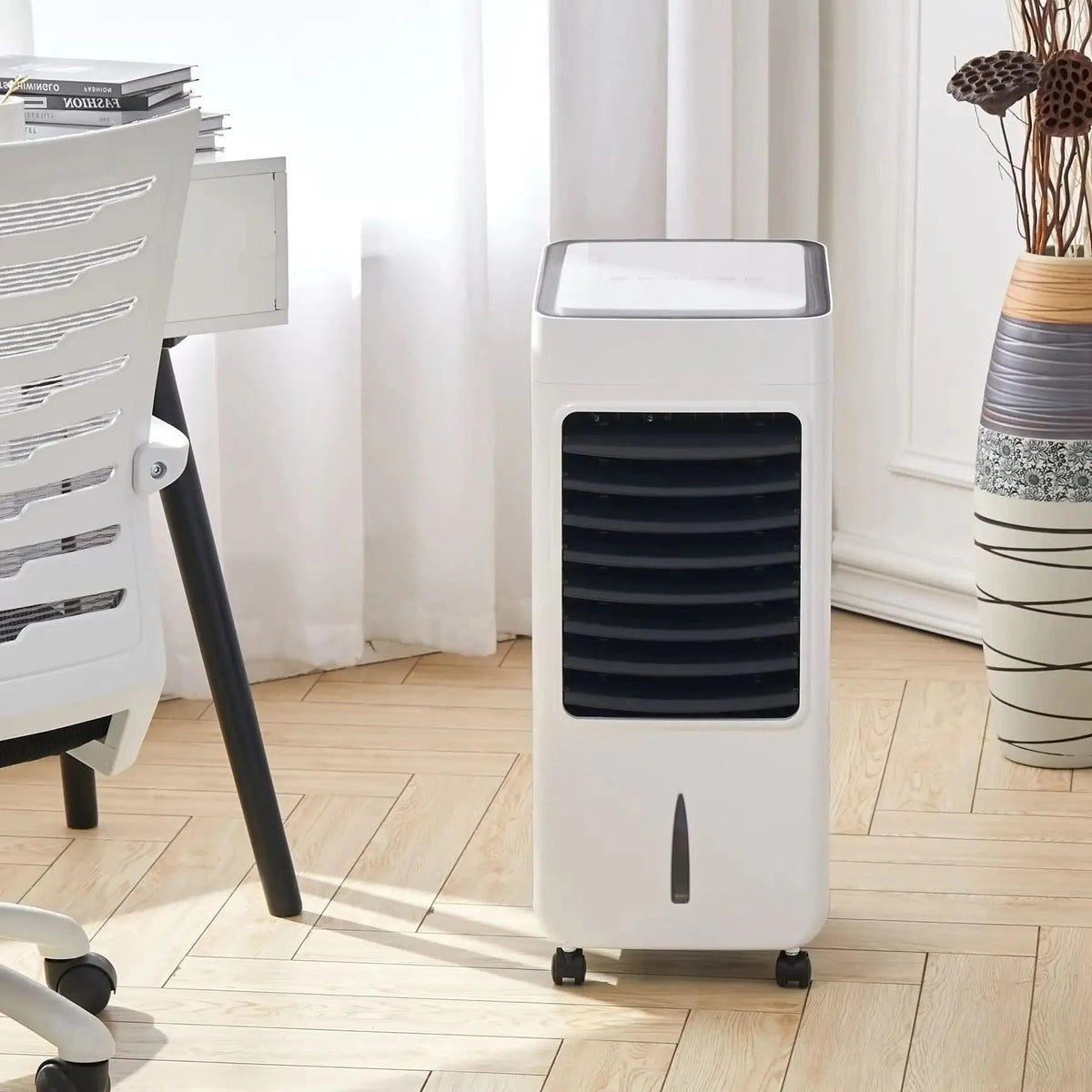 Mobiele Airconditioner met Afstandsbediening, Watertank van 6 Liter en Verdampingskoelpad