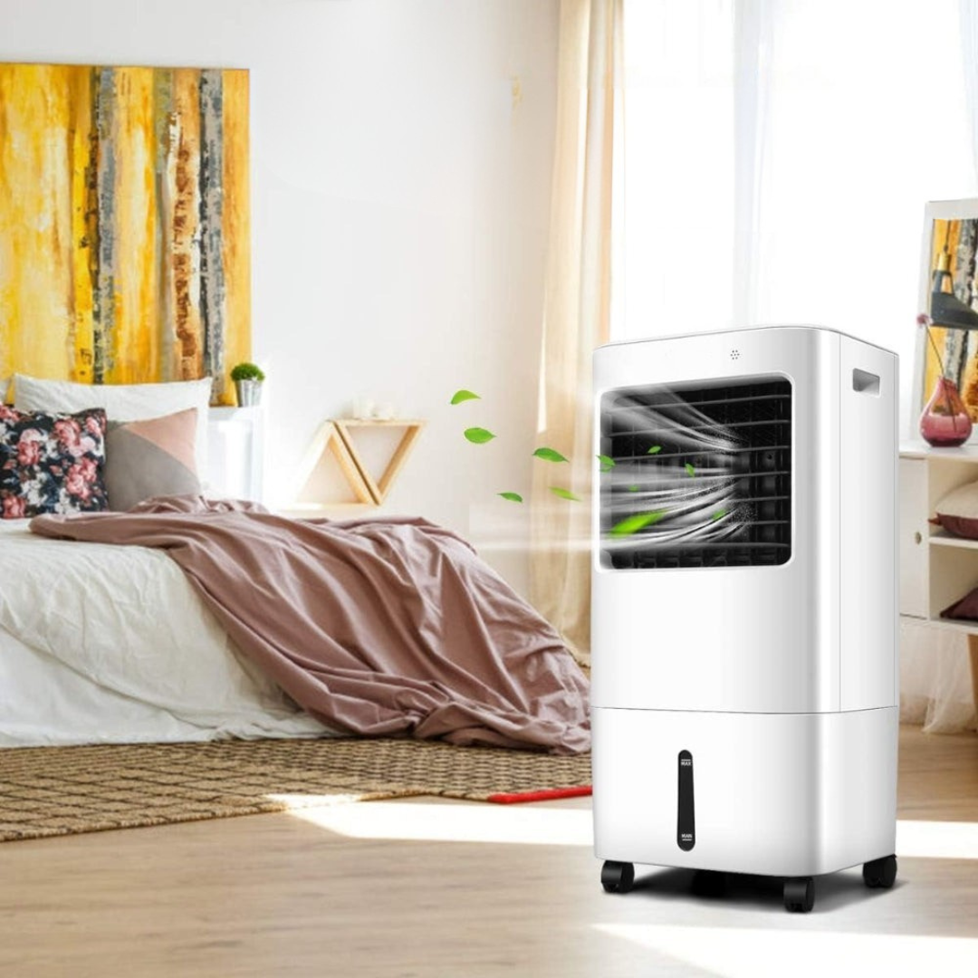 Mobiele Airconditioner met Afstandsbediening, Watertank van 6 Liter en Verdampingskoelpad