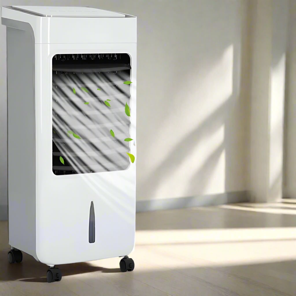 Mobiele Airconditioner met Afstandsbediening, Watertank van 6 Liter en Verdampingskoelpad