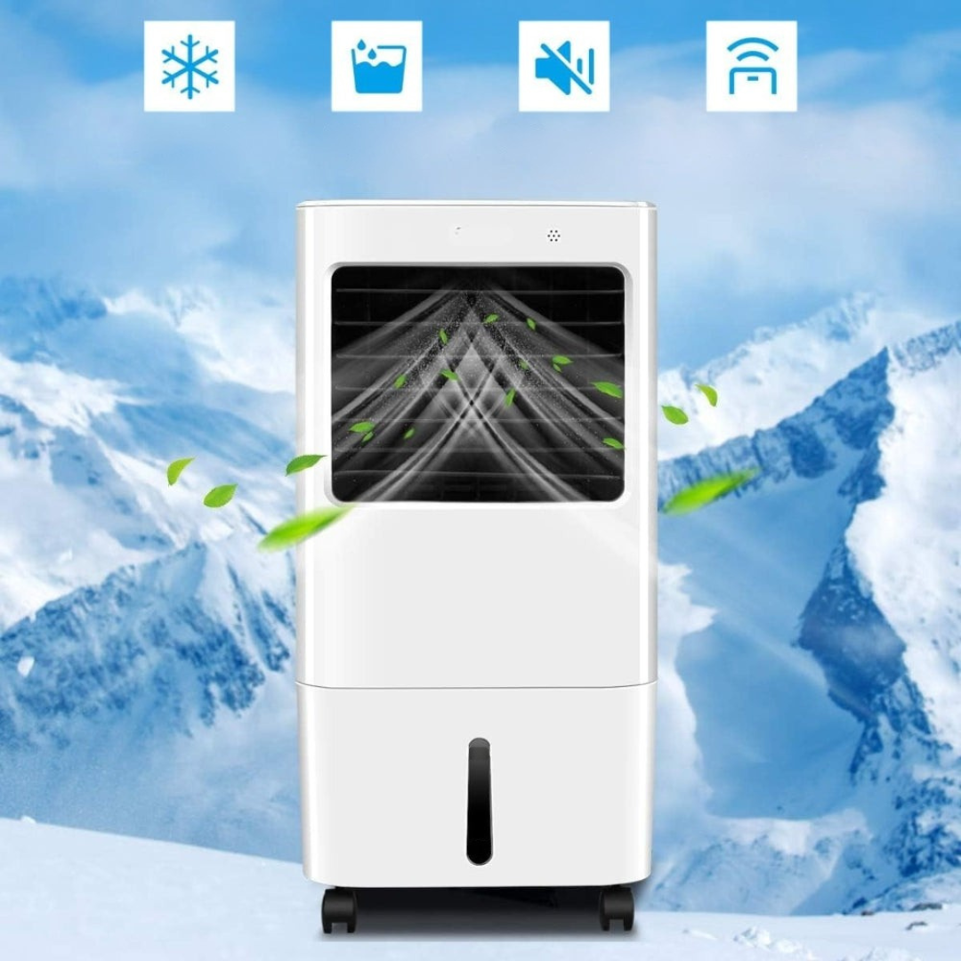 Mobiele Airconditioner met Afstandsbediening, Watertank van 6 Liter en Verdampingskoelpad