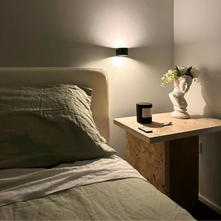 Oplaadbare wandlamp en wandlamp op batterijen met magnetische bevestiging en afstandsbediening