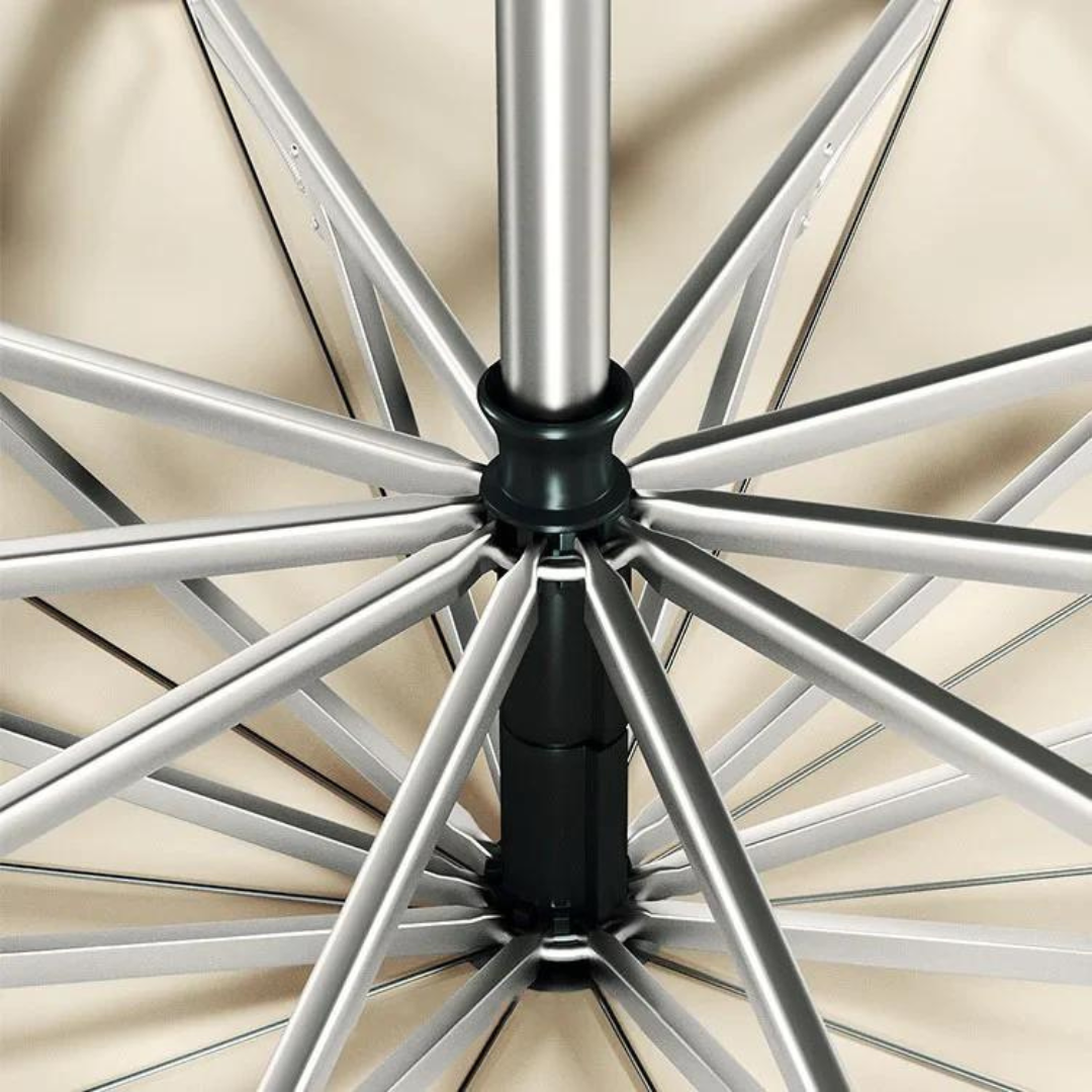Windbestendige paraplu met reflecterend ontwerp