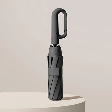Windbestendige Repel reisparaplu met UV-bescherming, compact opvouwbaar ontwerp en karabijnhaak