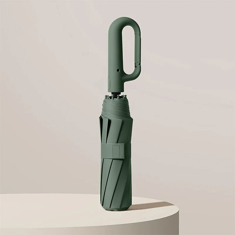Windbestendige Repel reisparaplu met UV-bescherming, compact opvouwbaar ontwerp en karabijnhaak