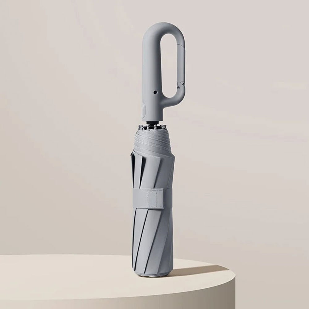 Windbestendige Repel reisparaplu met UV-bescherming, compact opvouwbaar ontwerp en karabijnhaak