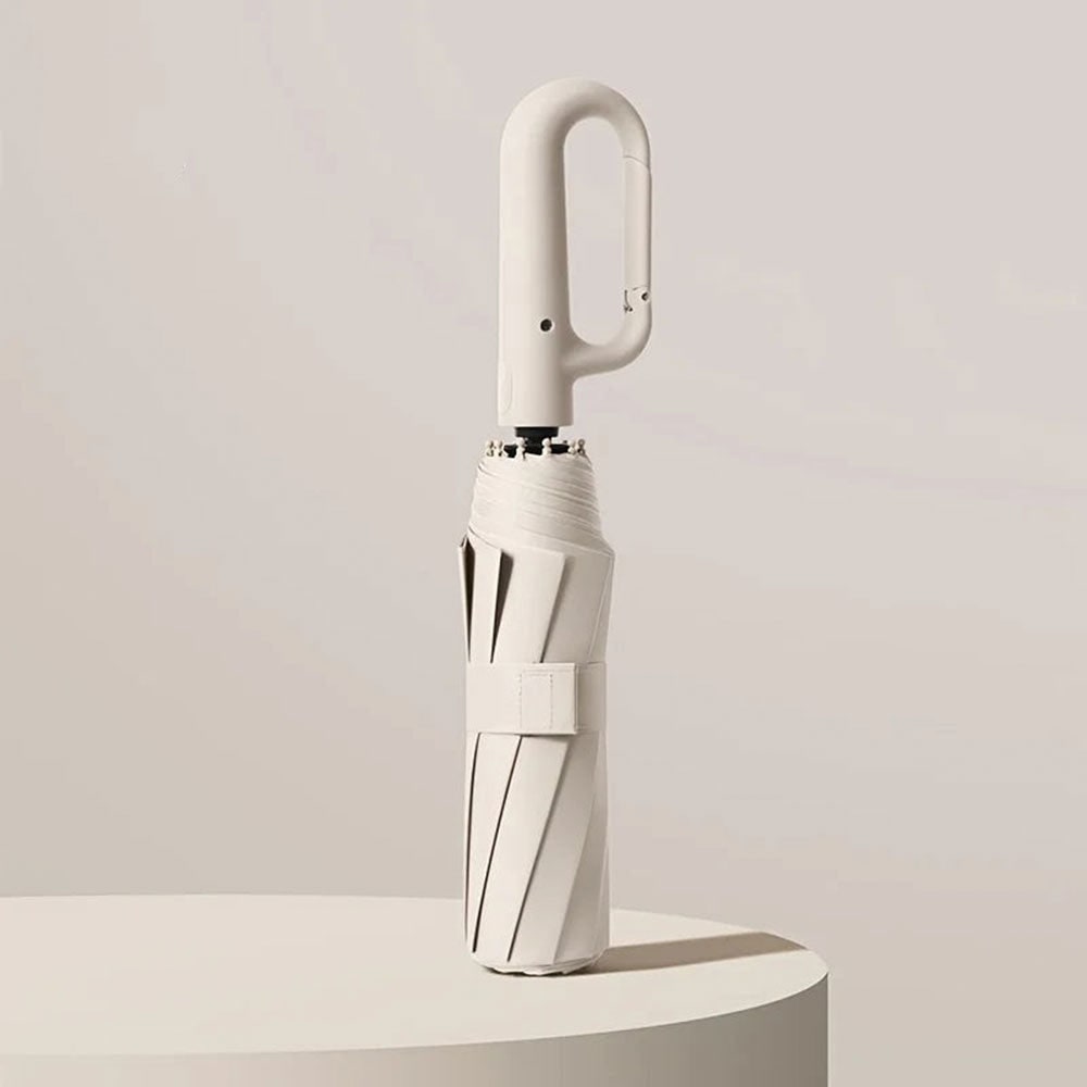 Windbestendige Repel reisparaplu met UV-bescherming, compact opvouwbaar ontwerp en karabijnhaak