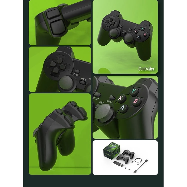 Retro-spelconsole stick draadloos HDMI-dongle draagbaar 2 controllers gaming