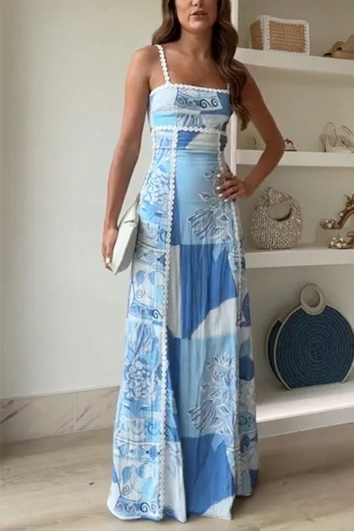 Romilly dames mouwloze maxi-jurk