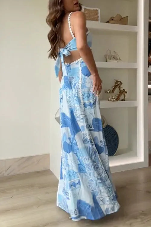 Romilly dames mouwloze maxi-jurk