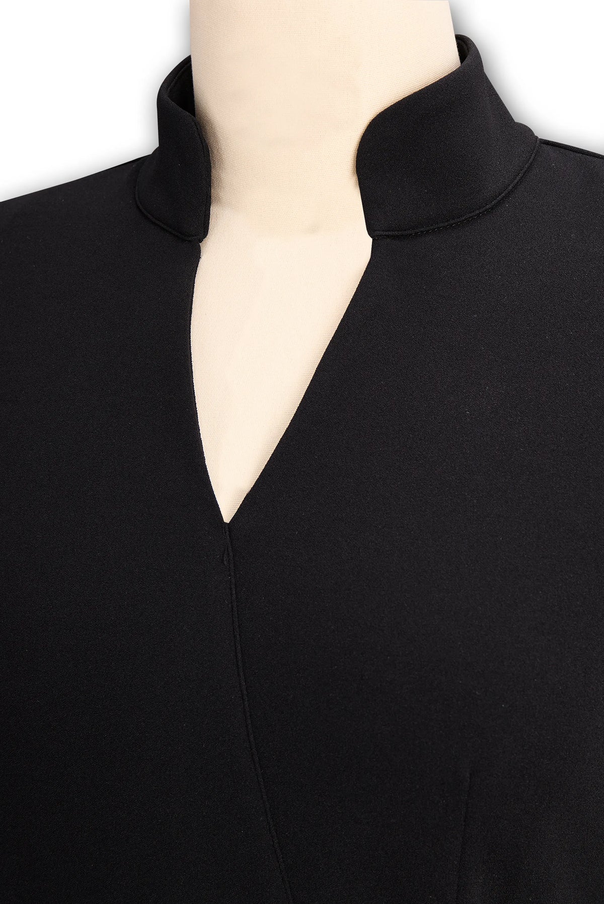Rosamond midijurk met riem, V-hals en lange mouwen voor dames