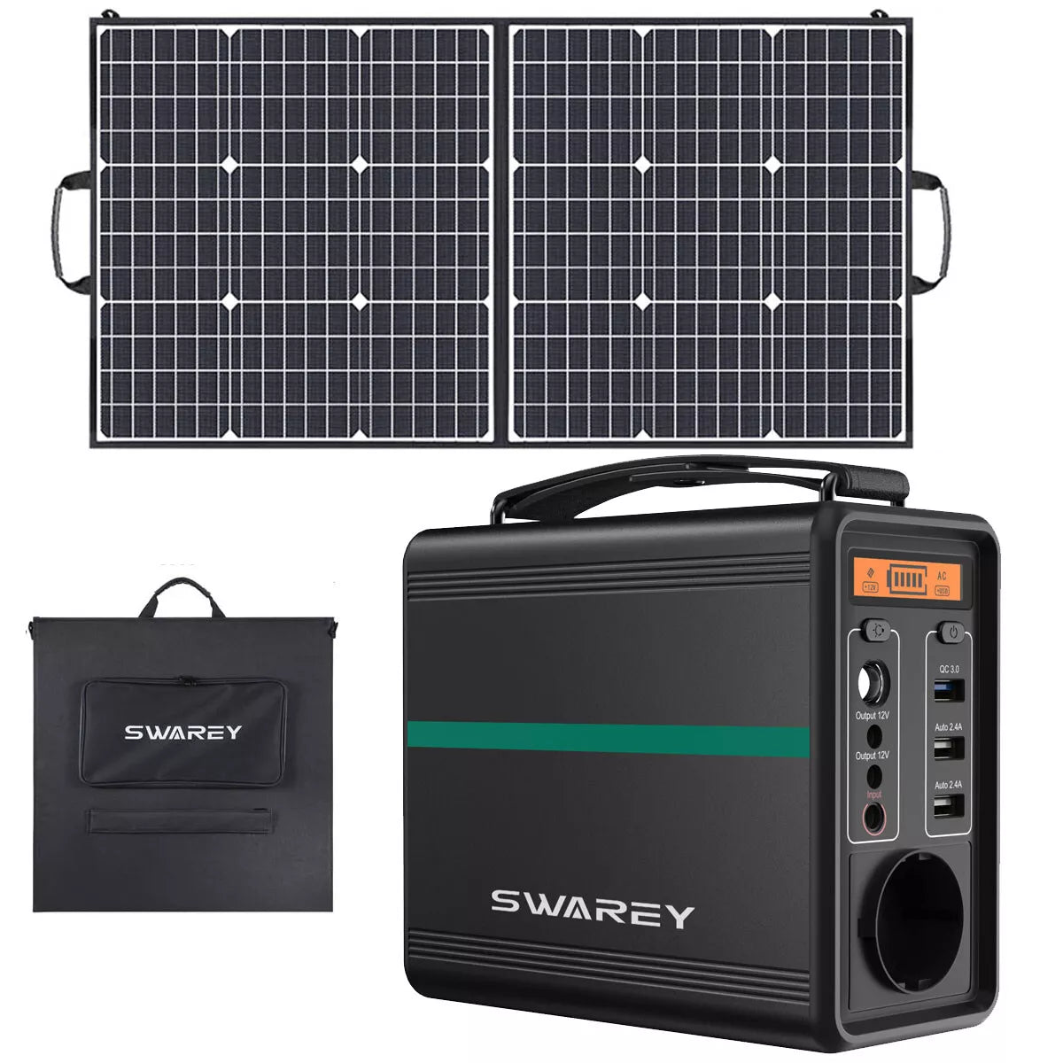 SWAREY S500 Pro – Draagbare Zonne-Energiegenerator voor Kamperen en Noodgevallen
