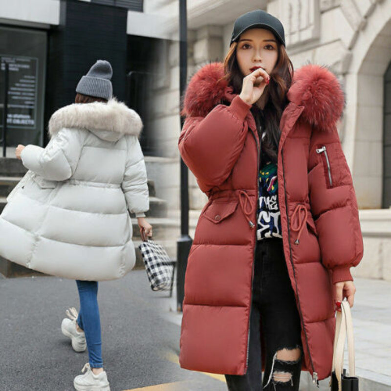 Khloe – Dames Winter Parka met Bontkraag