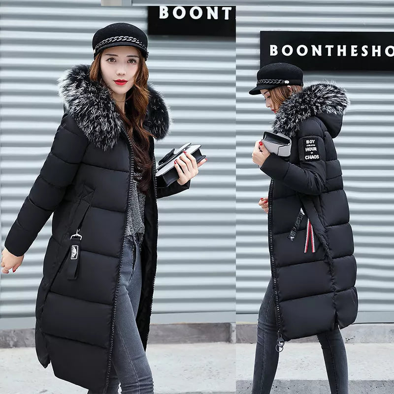 Khloe – Dames Winter Parka met Bontkraag