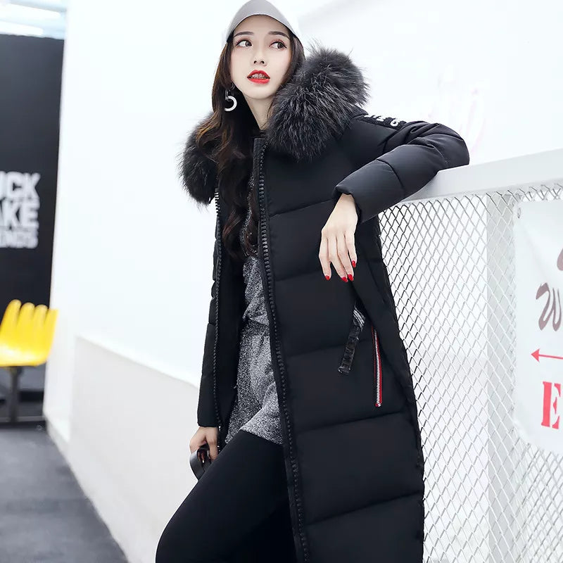 Khloe – Dames Winter Parka met Bontkraag