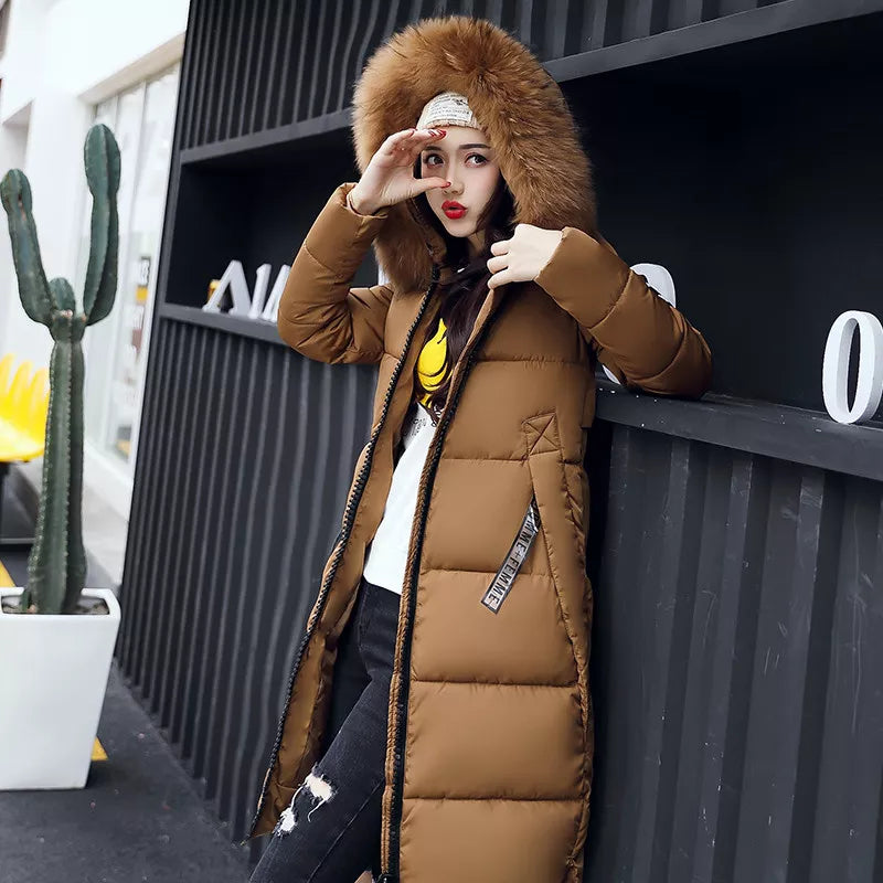 Khloe – Dames Winter Parka met Bontkraag