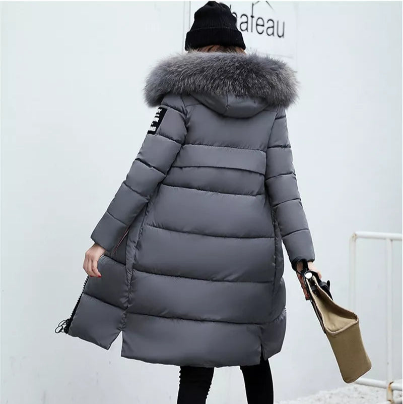 Khloe – Dames Winter Parka met Bontkraag
