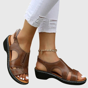 Samara plateausandalen met open neus voor dames