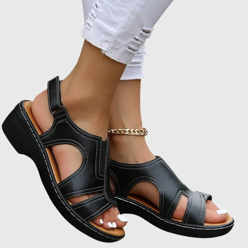 Samara plateausandalen met open neus voor dames