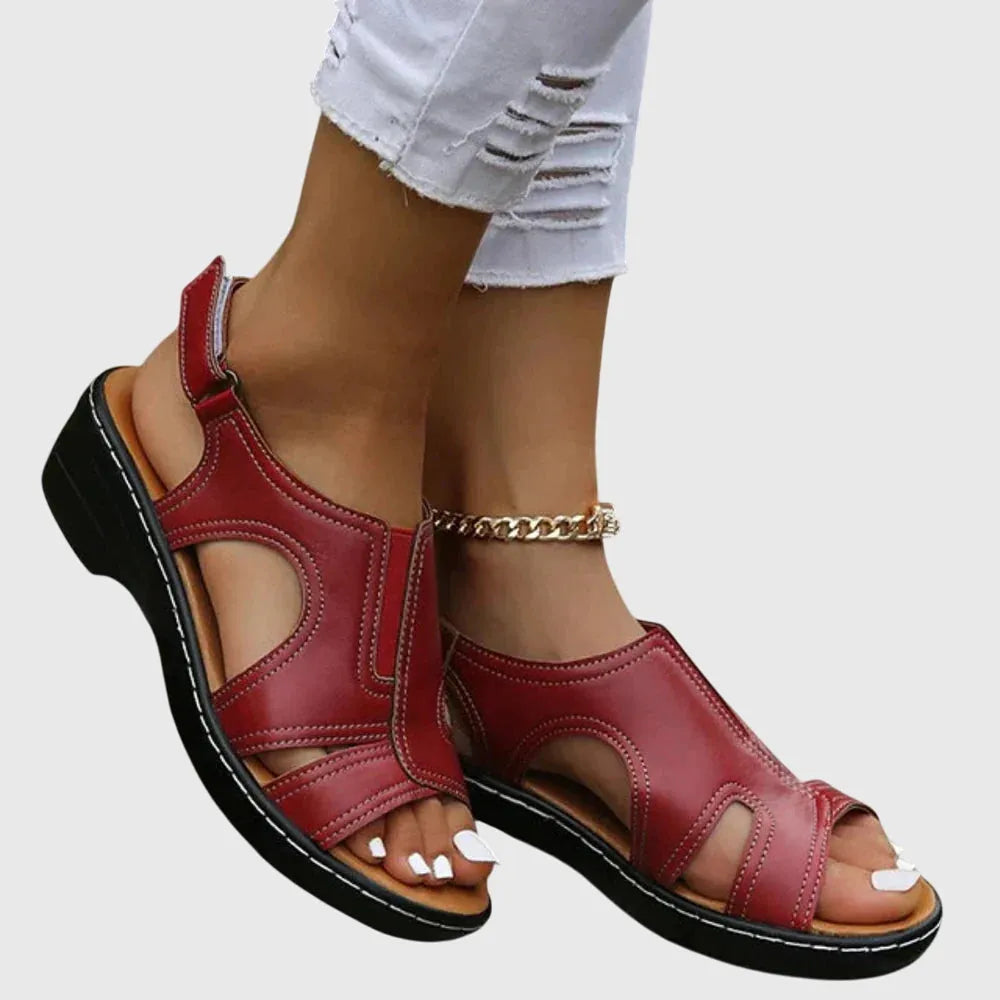 Samara plateausandalen met open neus voor dames