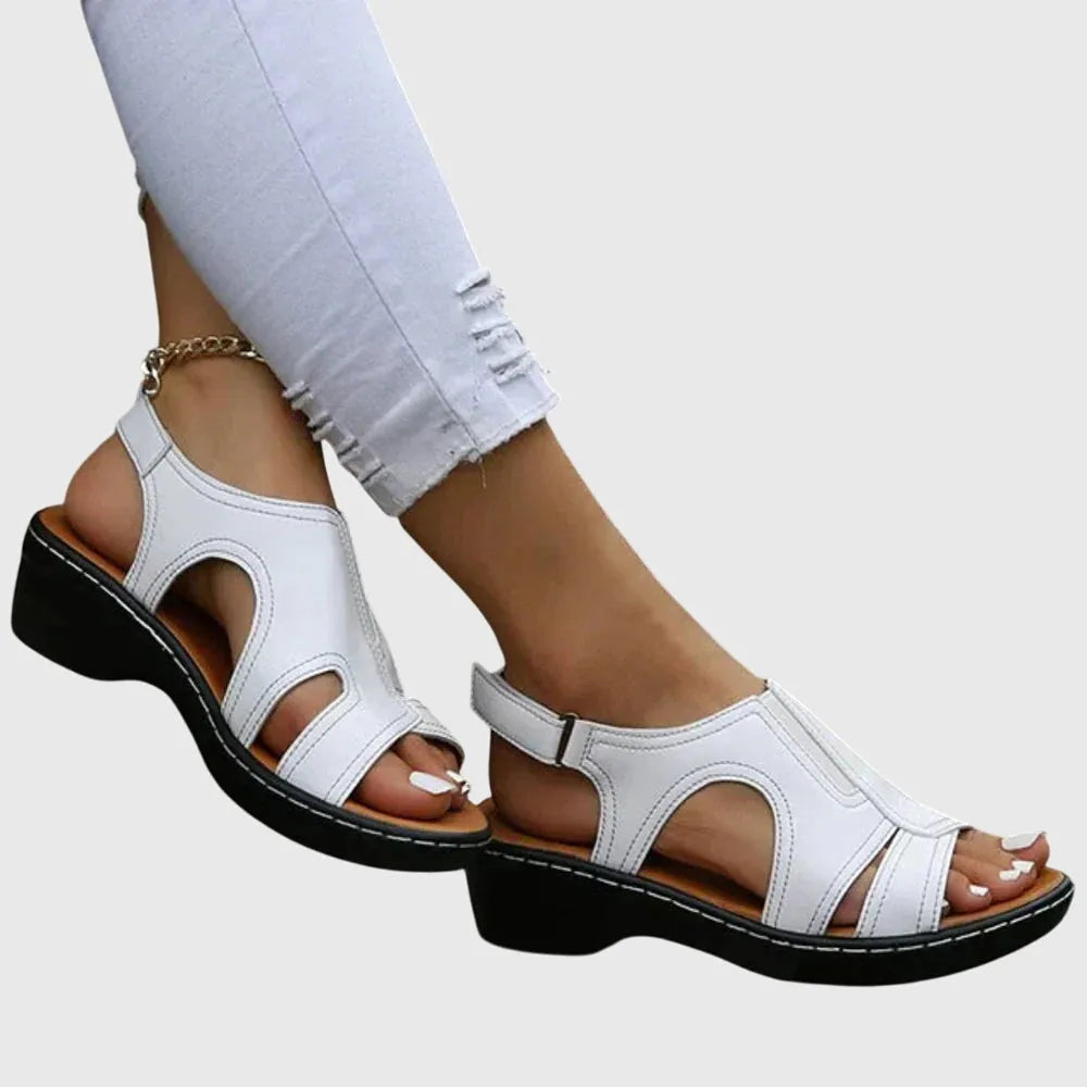 Samara plateausandalen met open neus voor dames