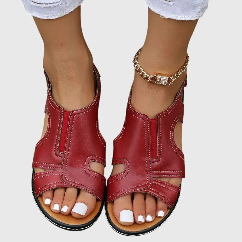 Samara plateausandalen met open neus voor dames