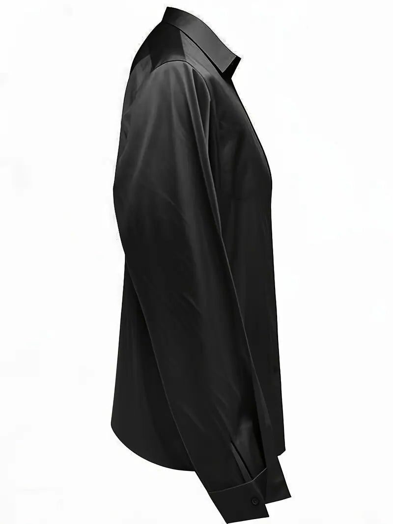 Satijnen blouse met v-hals voor dames