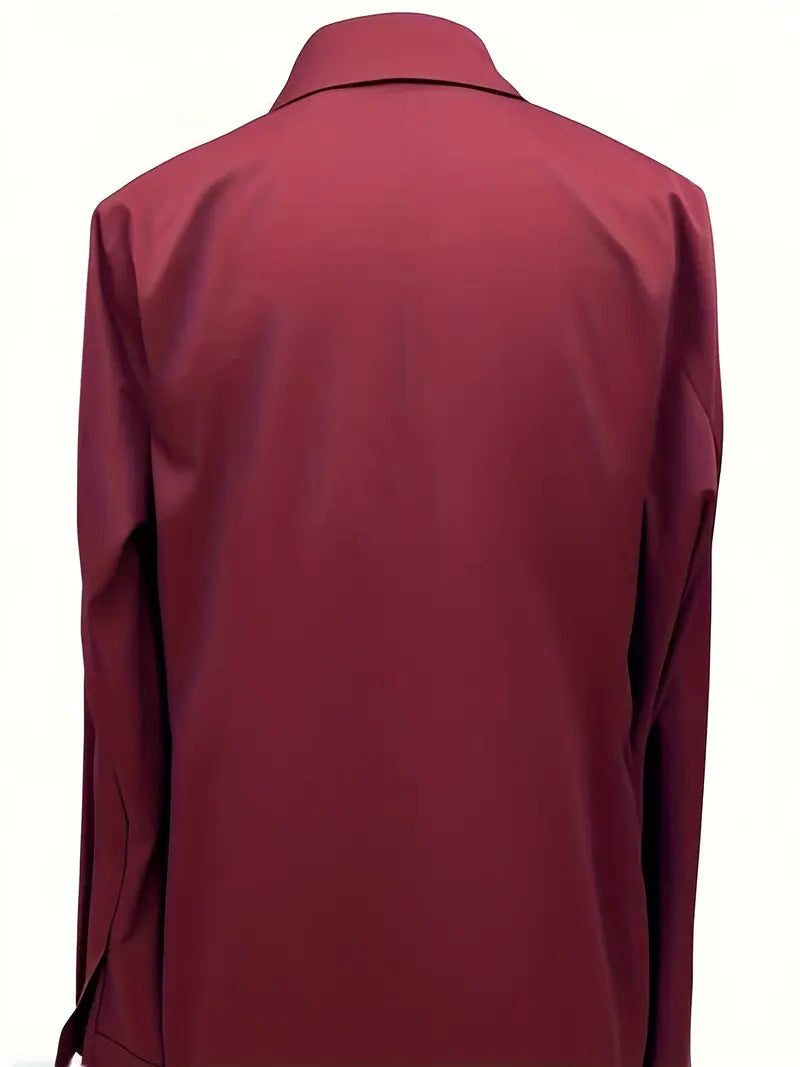 Satijnen blouse met v-hals voor dames