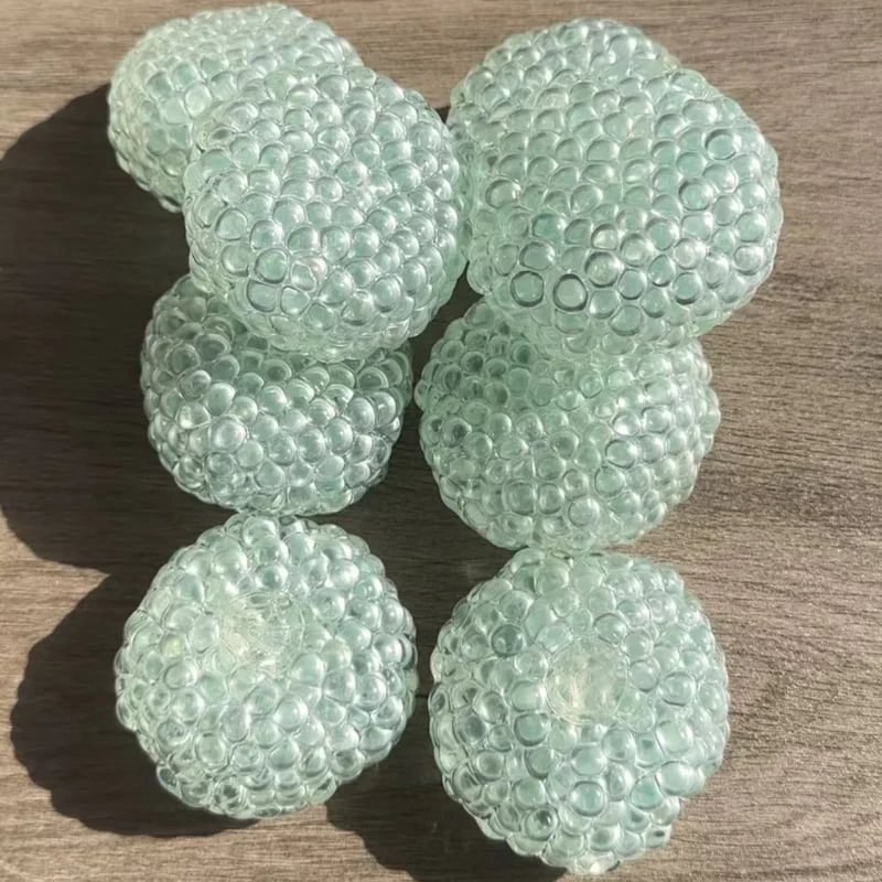 Sensorische stressbal, squishy dumpling fidgetspeeltje met gelkraaltjes en getextureerd oppervlak