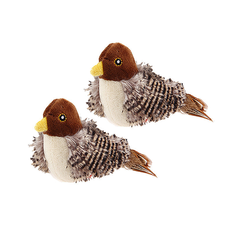 Decoratieve vogel met tjilpgeluid