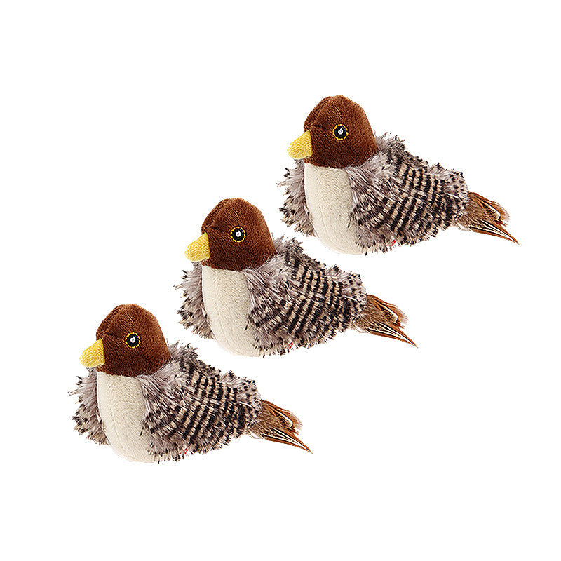 Decoratieve vogel met tjilpgeluid