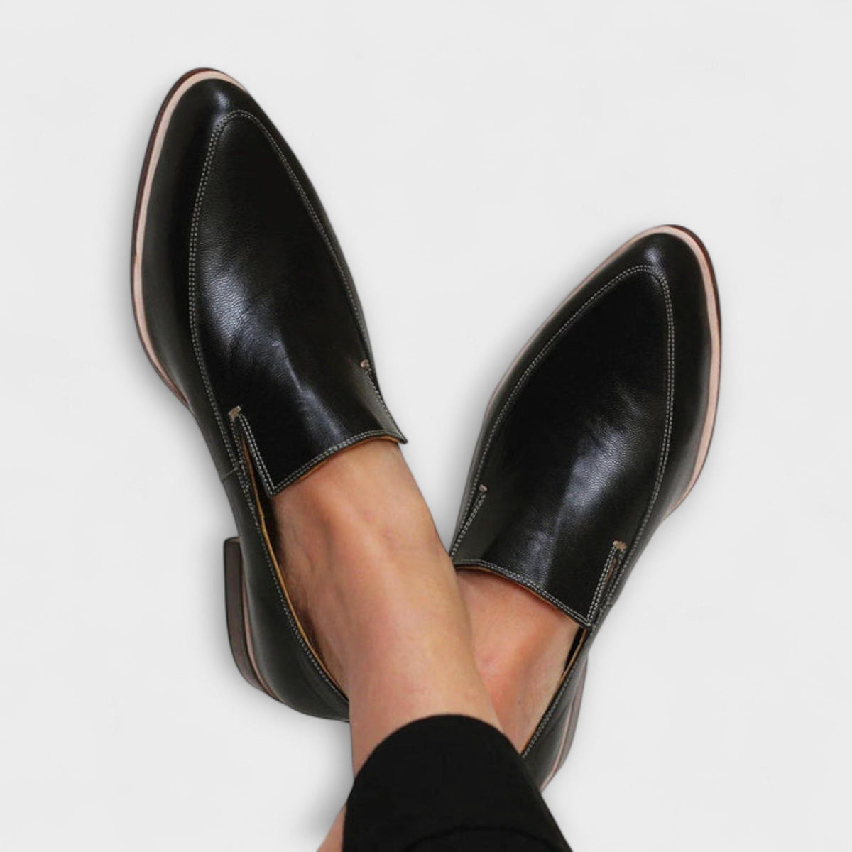 Instap leren loafers voor dames