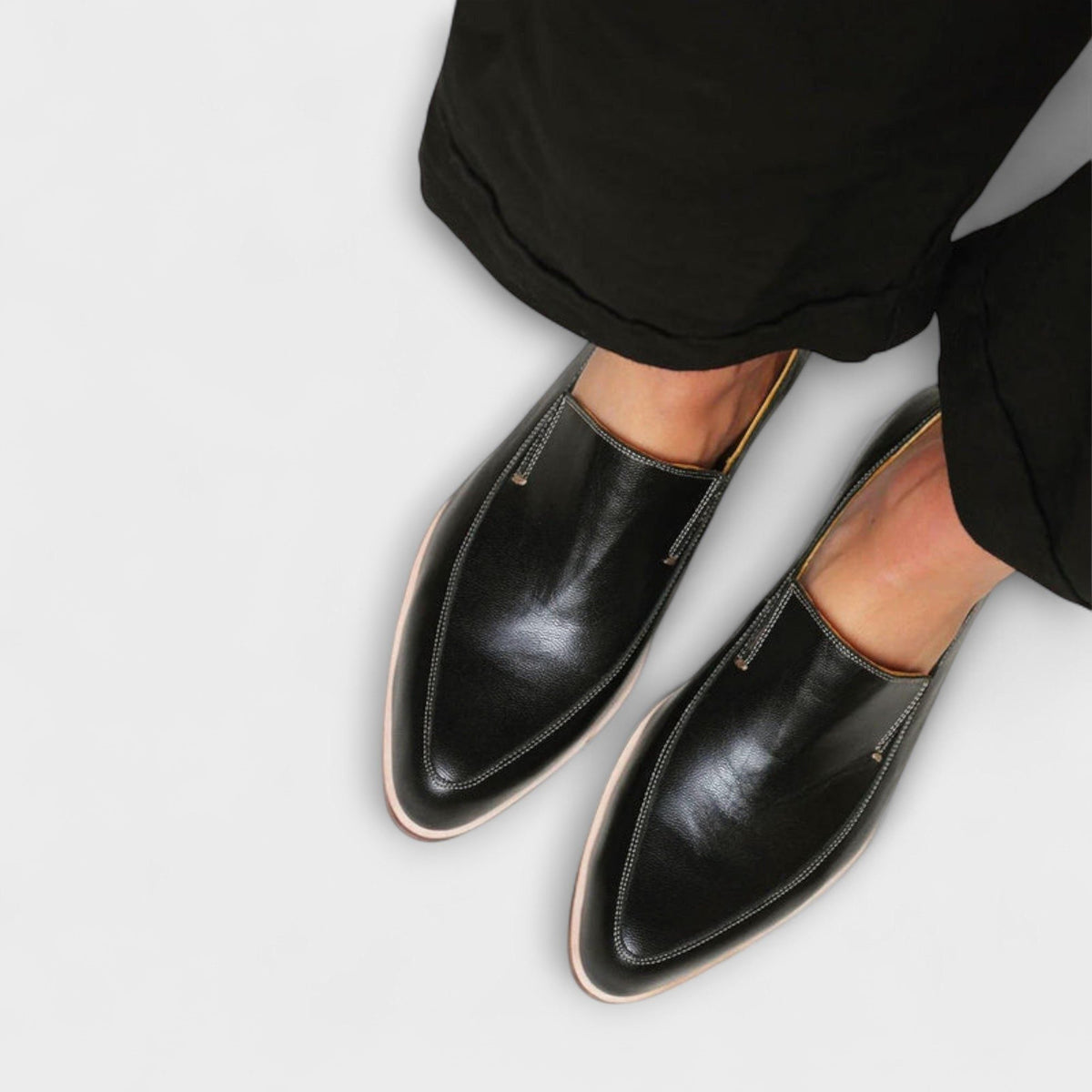 Instap leren loafers voor dames