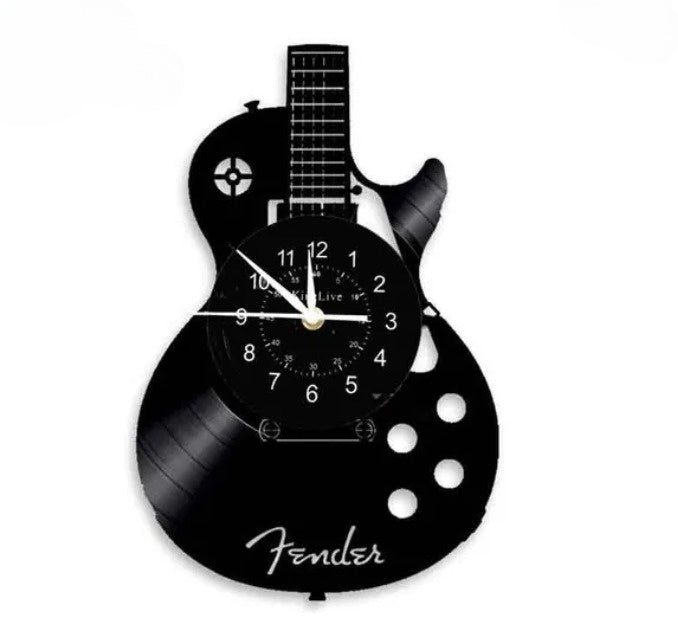 Guitarhero Wandklok in Gitaarvorm - Creatief & Stijlvol