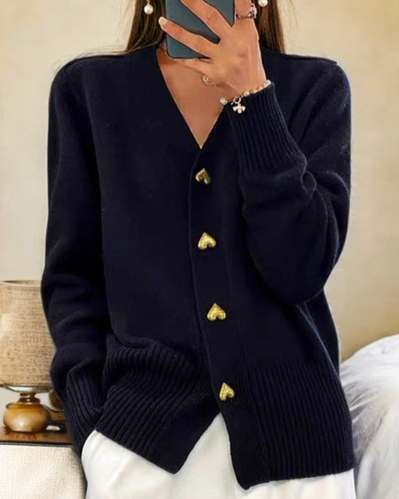 Warme, elegante cardigan met tijdloze vrouwelijke uitstraling
