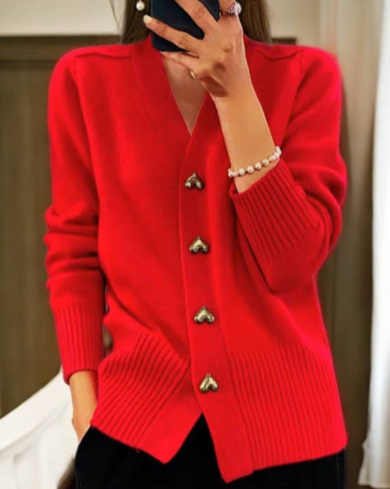 Warme, elegante cardigan met tijdloze vrouwelijke uitstraling