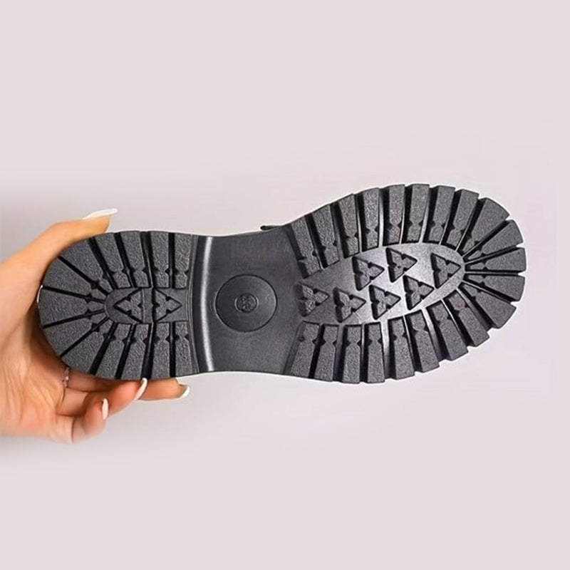 Orthopedische comfortloafers met gevoerde plateauzool