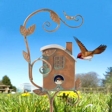 Metalen Vogelhuisje voor de Tuin | Uniek Decoratiestuk | Duurzaam Metaal