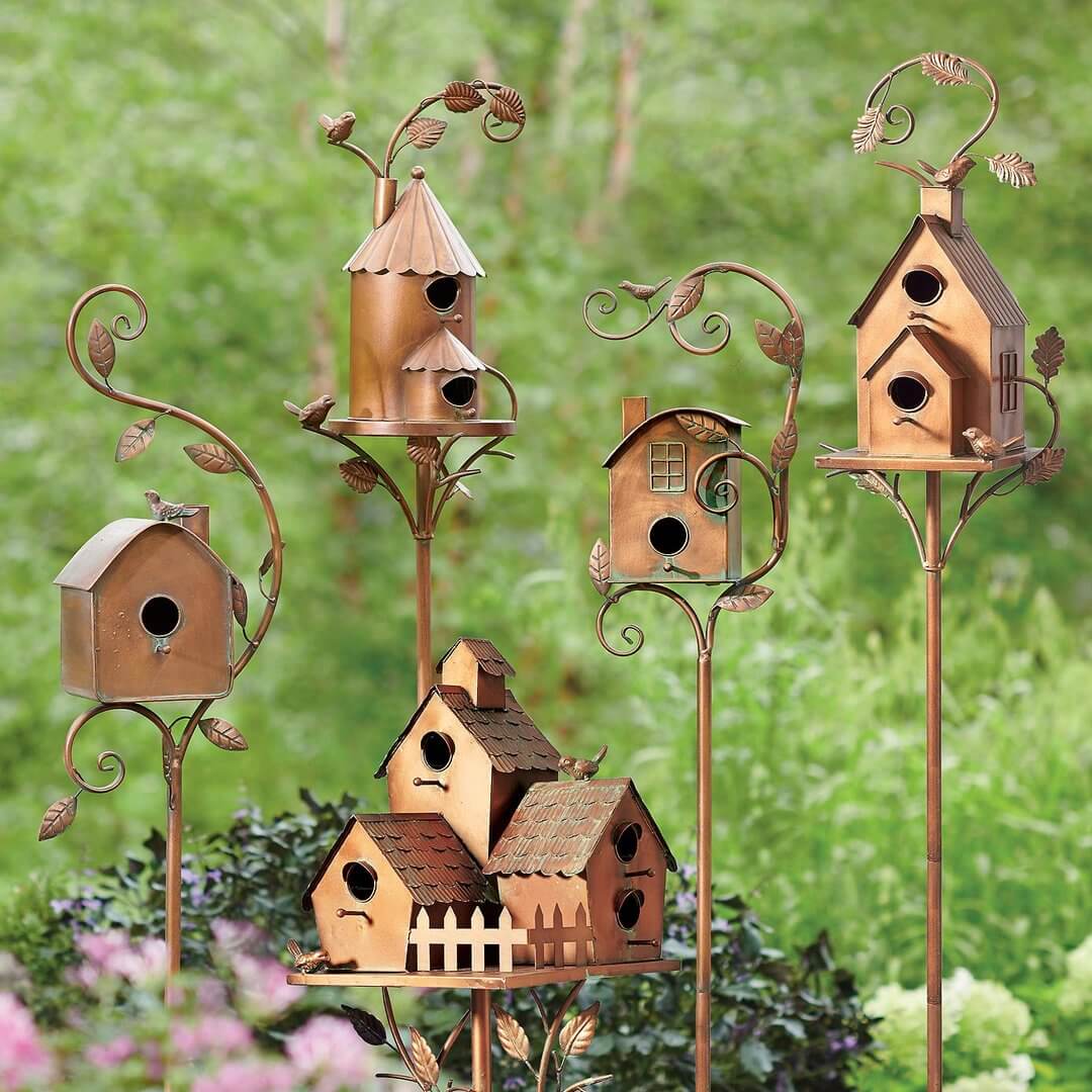 Metalen Vogelhuisje voor de Tuin | Uniek Decoratiestuk | Duurzaam Metaal
