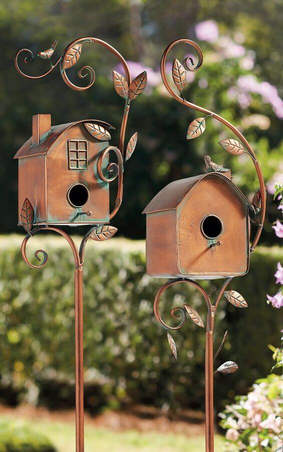 Metalen Vogelhuisje voor de Tuin | Uniek Decoratiestuk | Duurzaam Metaal