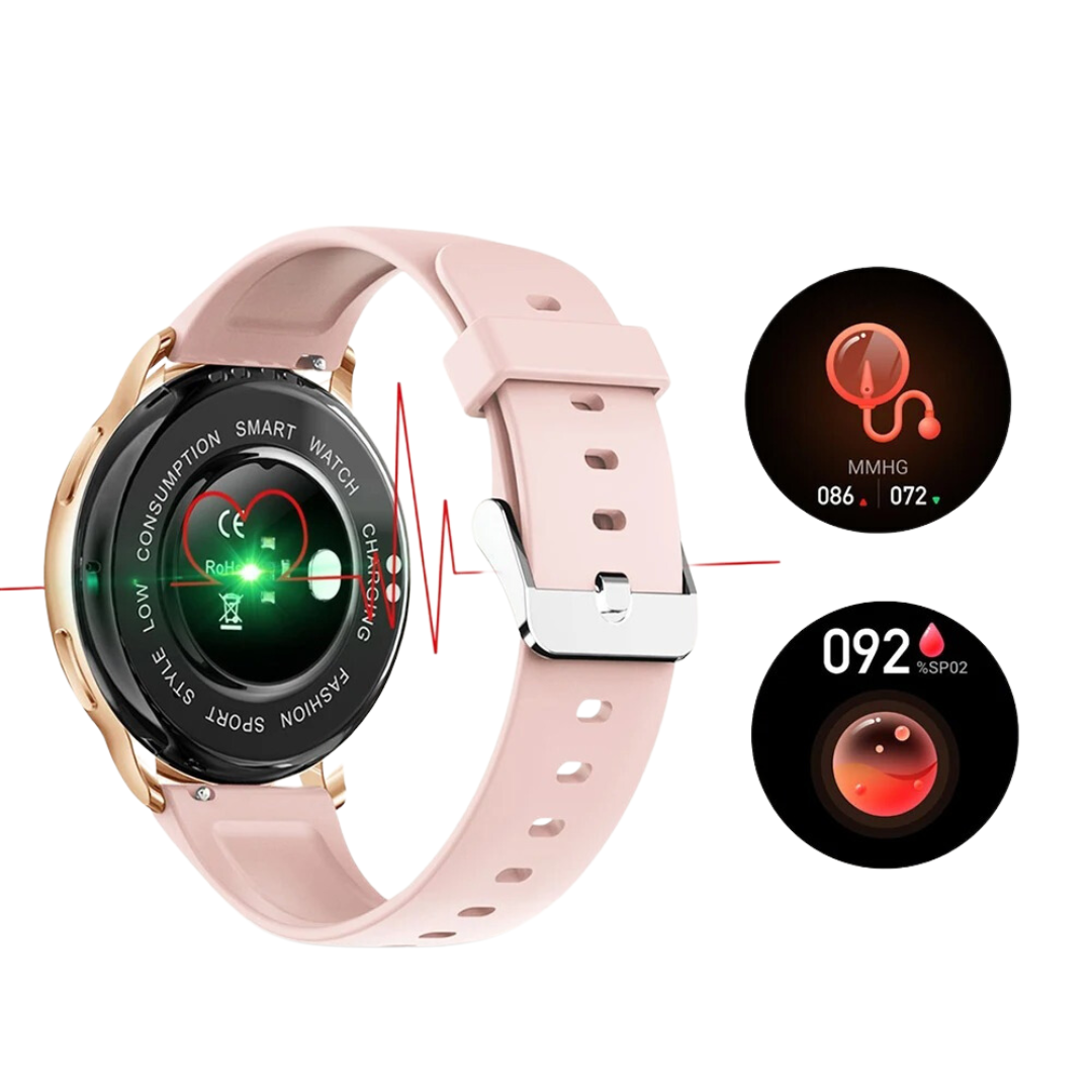 Smartwatch voor Dames - Bluetooth | Hartslagmeting | Elegant