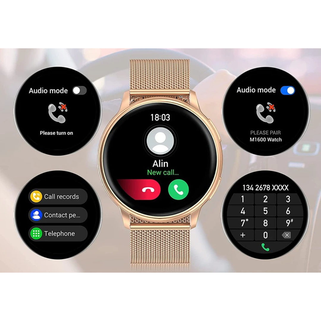 Smartwatch voor Dames - Bluetooth | Hartslagmeting | Elegant
