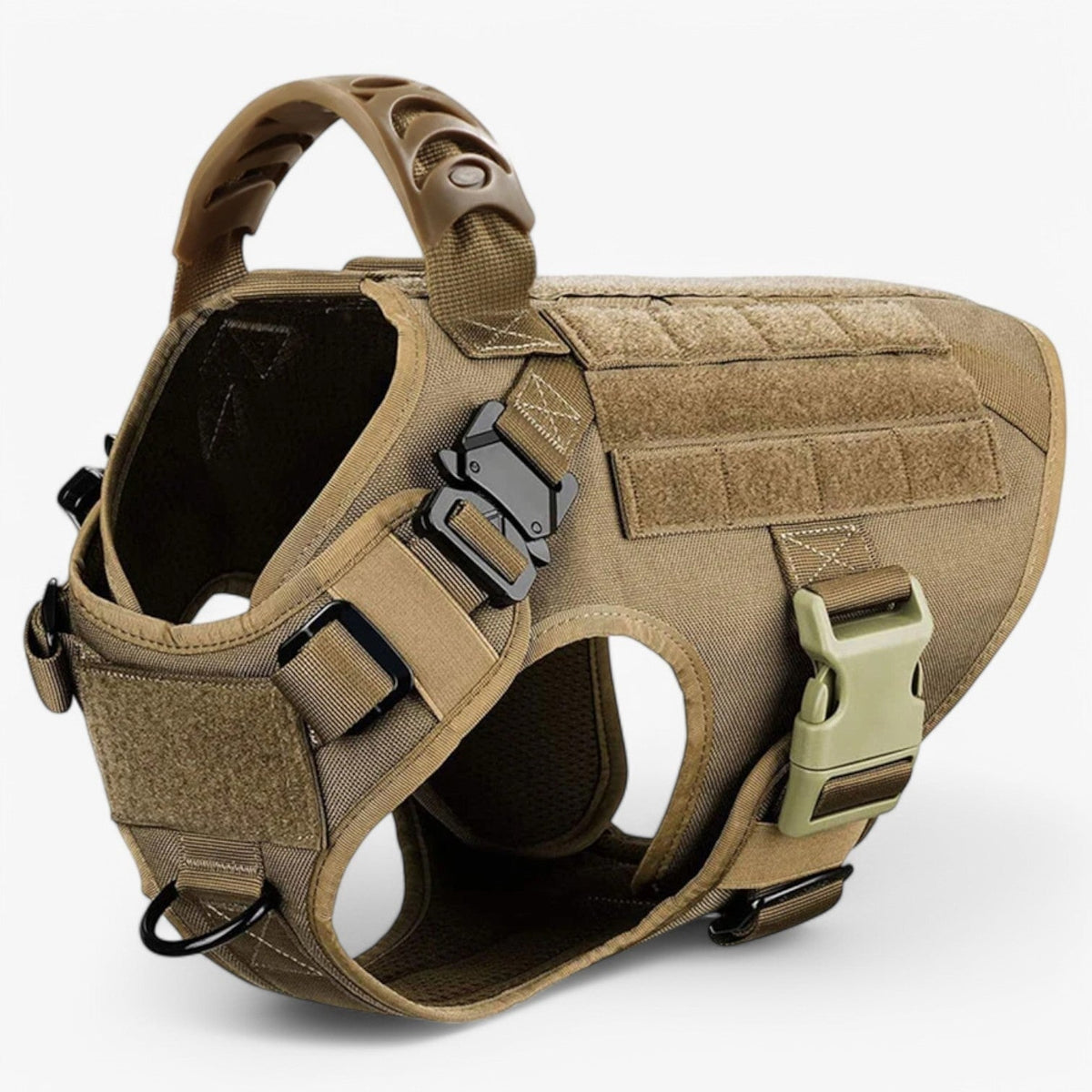 Tactisch hondentuig vest met controlehandvat en voorclip voor training