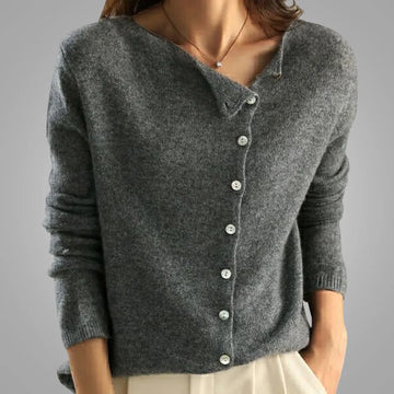 Thalia damesvest met V-hals en knoopsluiting