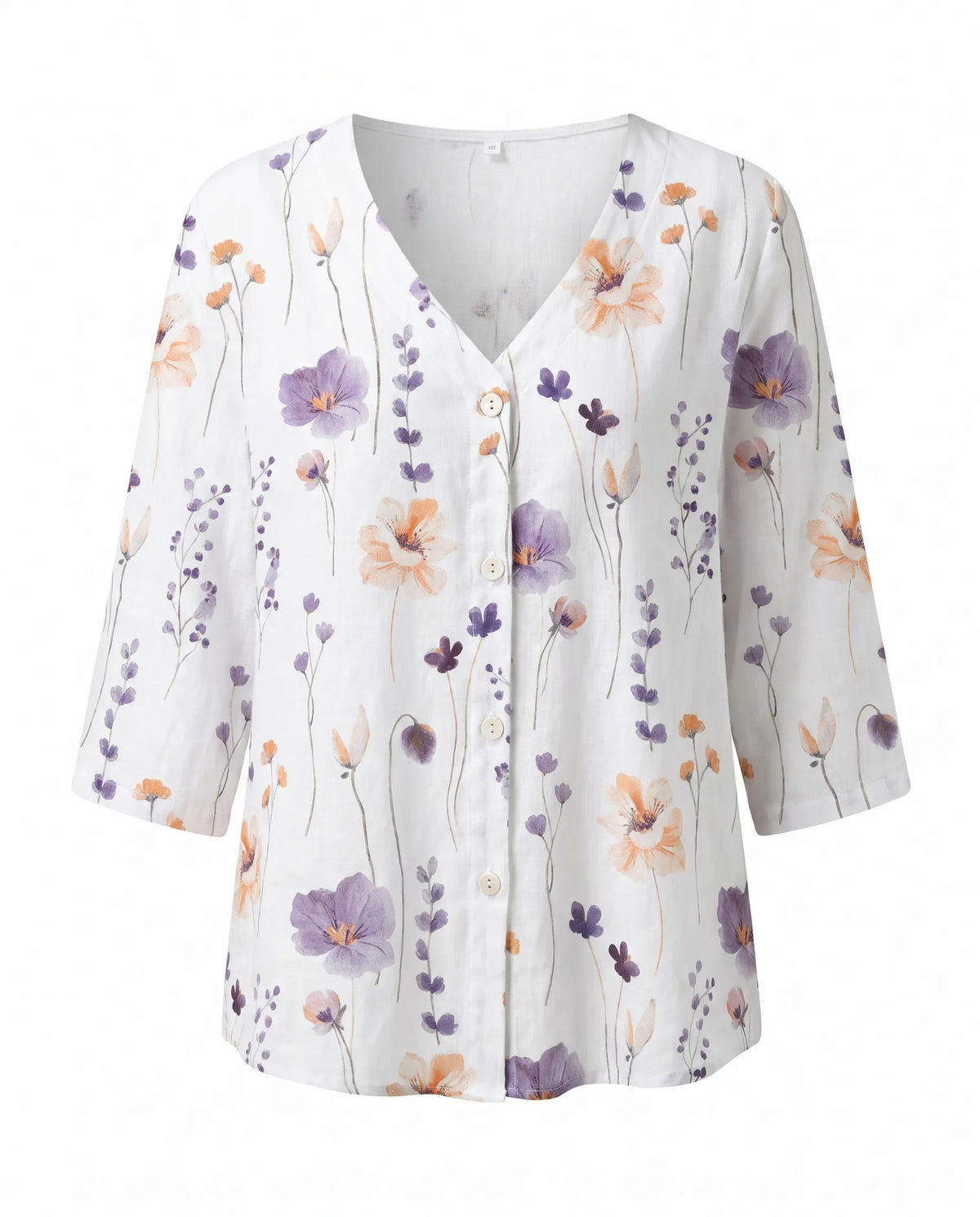 Tira blouse met V-hals en driekwartmouwen voor dames